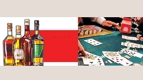 Liquor And Gambling Raid