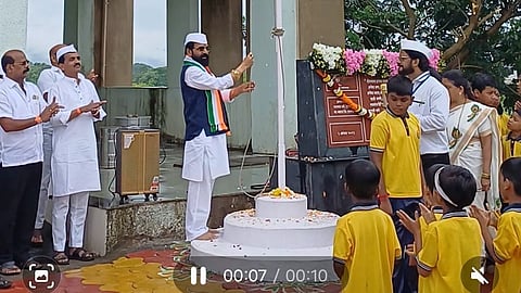 Bharat Gogavale Birwadi Gram Panchayat flag hoisting