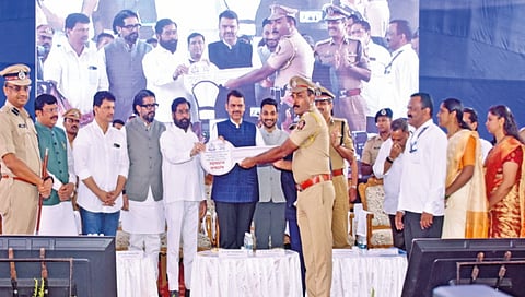 CM Fadnavis and Deputy CM Shinde Inaugurate Rajarshi Chhatrapati Shahu Police Complex