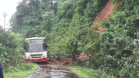 Landslide On Road