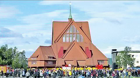 113 Year Old Church Shifted