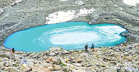 sacred pilgrimage site at foothills of kedarnath