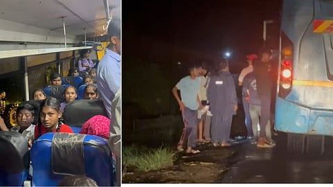 Asala village flood bus stop