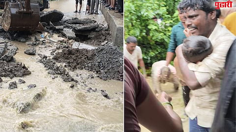 Child falls into drain Washim