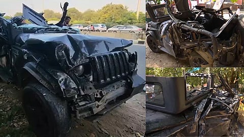 Gurugram Thar accident