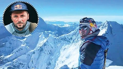 first human to ski everest without oxygen