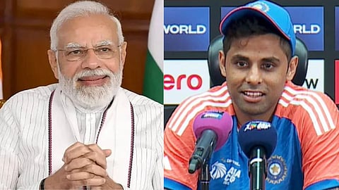suryakumar yadav reacts to pm narendra modi's tweet