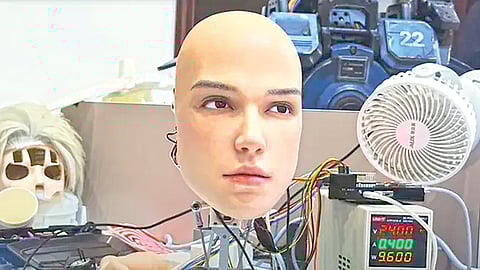 robot face showing different emotions