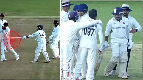 Prithvi Shaw Fights : पृथ्वी शॉचा मैदानात राडा, मुंबईविरुद्धच्या सामन्यात मुशीर खानवर बॅट उगारली; व्हिडिओ व्हायरल