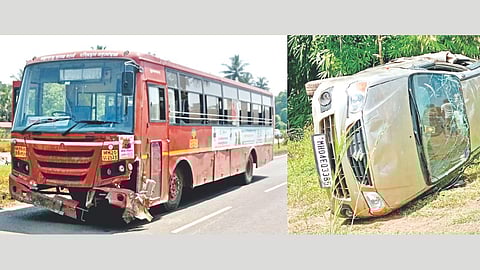 ST Bus Car Collision Pinguli