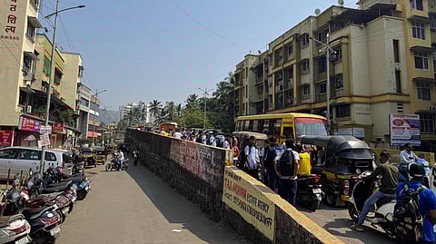 Virar flyover traffic jam
