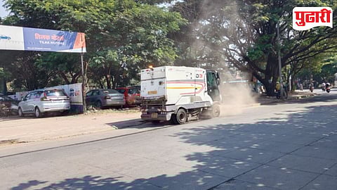 Pimple Gurav Sweeping Machine