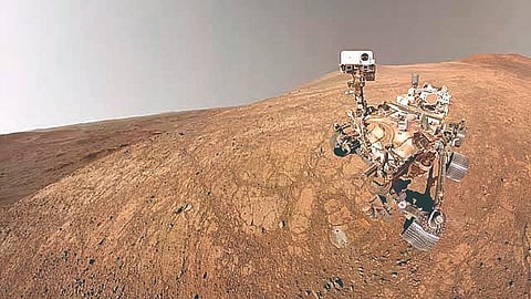 Mars butterfly crater