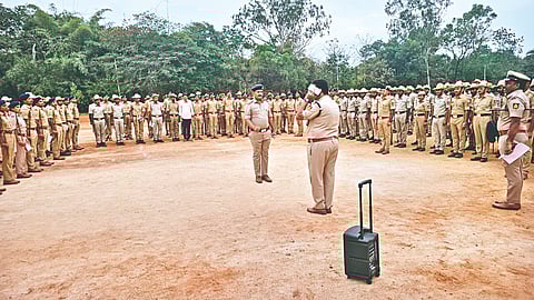 city under police security