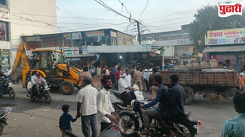 Naigaon bulldozer action