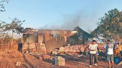 warehouse destroyed by fire