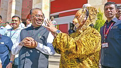 vidhanbhavan leopard
