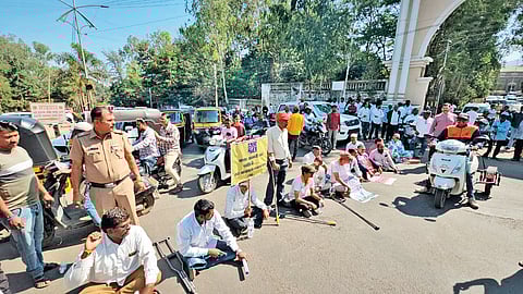 Satara protest