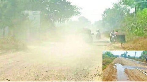 dust pollution on crops