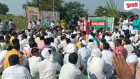 Parbhani Gangakhed farmers agitation
