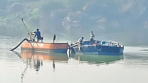 Illegal sand transportation