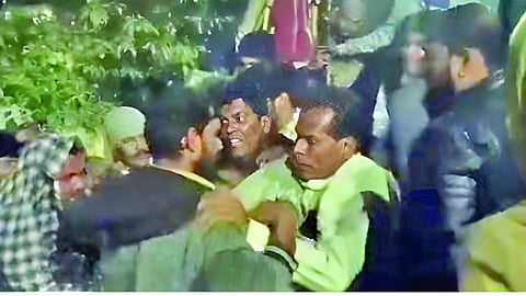 Car auto rickshaw accident