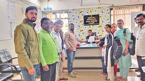 Revenue officers protest