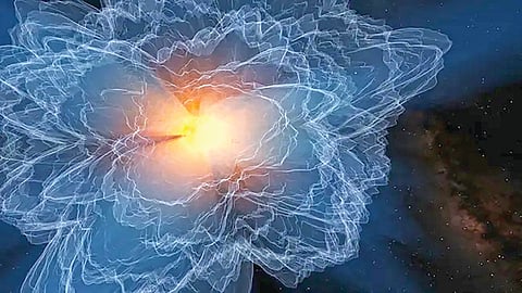 Sun outer atmosphere map
