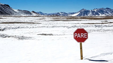 Atacama Desert snowfall