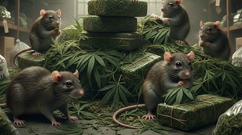 Rats ate Seized Ganja