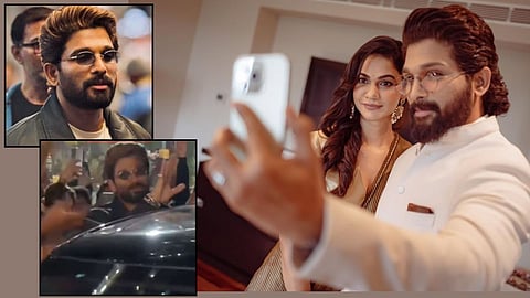 image of allu arjun and wife sneha