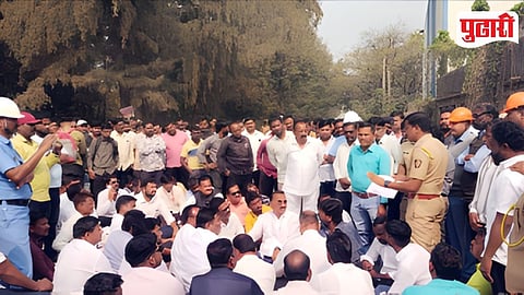 Walchandnagar Road Protest