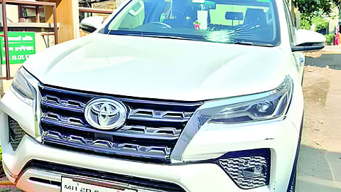 Satish Ghatge House Vandalism