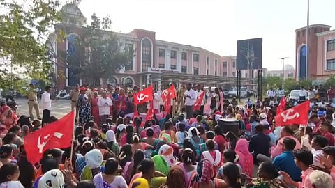 Marxist Leninist party protest