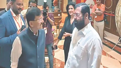 Eknath Shinde Sanjay Raut Meeting