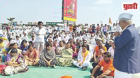 Sangamner Nashik Pune Railway Protest