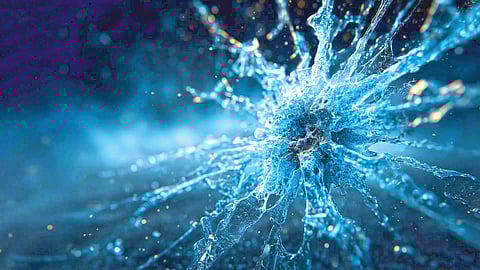 frozen hydrogen cyanide