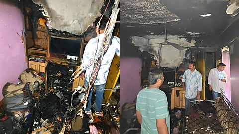 Dombivali News : डोंबिवलीत भीषण आग; बंद घर जळून खाक, सुदैवाने जीवितहानी टळली