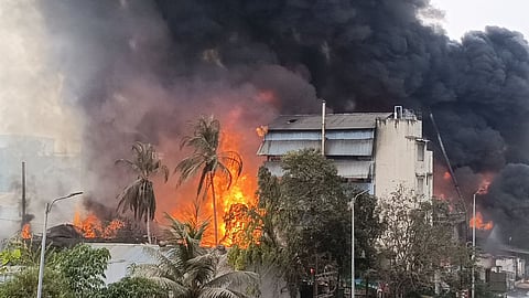 Pawne chemical factory fire