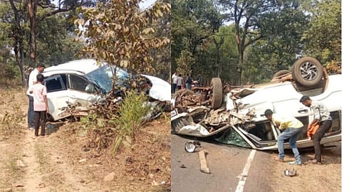 Gadchiroli Accident : गडचिरोलीत भीषण अपघात! दोन कारची समोरासमोर धडक; आश्रमशाळेचा विद्यार्थी ठार, महिला गंभीर