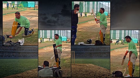 IPL 2026 MS Dhoni practice video CSK