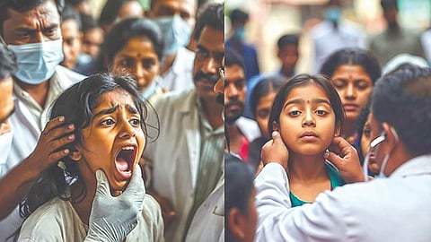 10 year old girl medical case