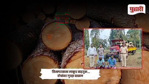 Kolhapur crime news | विनापरवाना लाकूड वाहतूक...दोघांवर गुन्हा दाखल