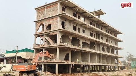 Former ZP President building demolished