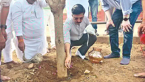 Ajit Pawar ashes immersion