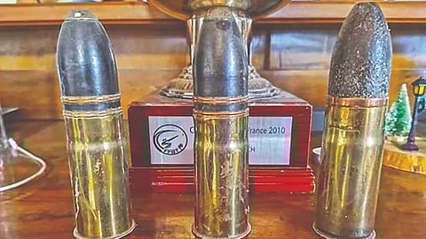 World War I artillery shell