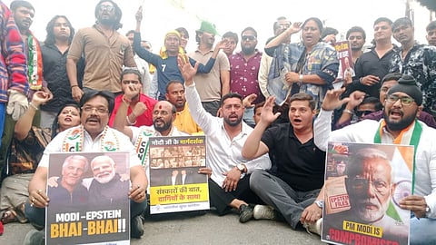 Congress Protest in Kalyan