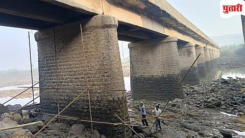 Tansa bridge repair work