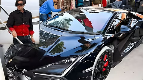 भरधाव लॅम्बोर्गिनी कारने कानपूर येथील वर्दळीच्या रस्त्यावर रविवारी मोठा गोंधळ घातला.