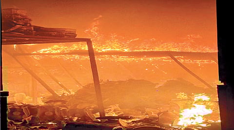 Rigel Ceramics Warehouse Fire